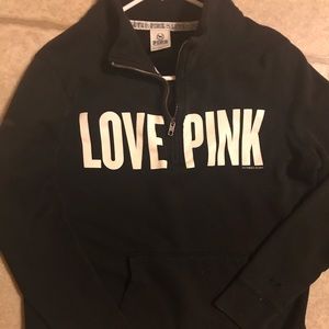 Victoria Secret Pink half way zipped hoodie